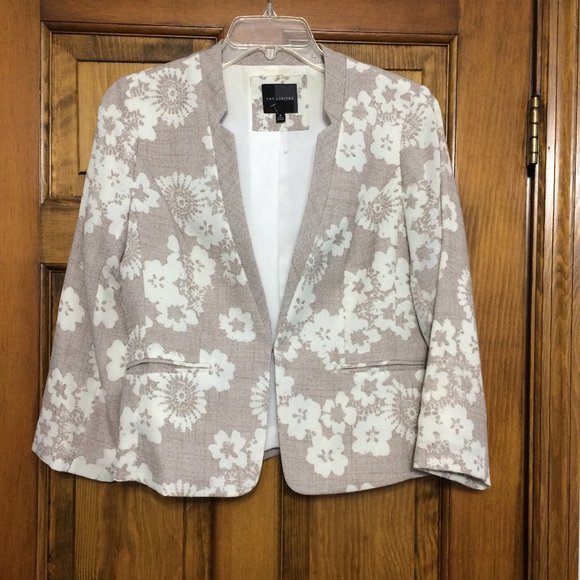 The Limited Tan Flower Suit Jacket - Picture 5 of 5